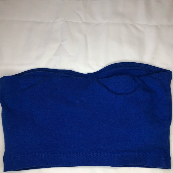 Blue Halter Crop Top - Picture 4 of 9